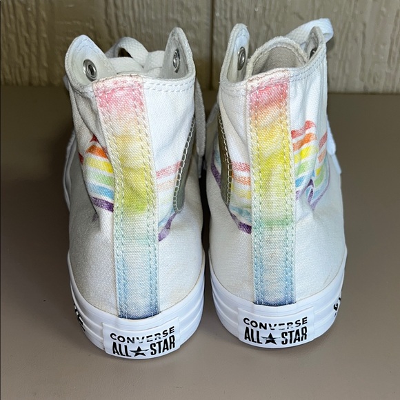 Converse high top rainbow (pride) shoes | size 8 - Picture 3 of 7